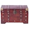 Vintiquewise Small Wooden Storage Box and Decorative Trunk Ideal for Home Decor, Treasure Box, and Storage QI003001 - alternate 2